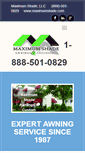 Mobile Screenshot of maximumshade.com